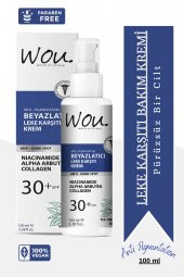 Wou Leke Karşıtı Beyazlatıcı Krem Spf30 + 100 ml - 2