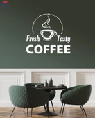 Kahve Barları Duvar Sticker Kahve Evi Fincan Cafe Dekorasyon Sanat İç Çıkartmalar - 1