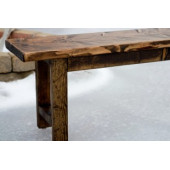 Woodensa Ahşap Bank Bench Mutfak Sandalyesi Ceviz bank002 - 2