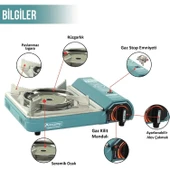 Orcamp Seramik Pro Portatif Ocak + 4 Adet Kartuş Seti - 3