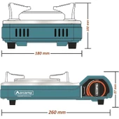 Orcamp Seramik Pro Portatif Ocak + 4 Adet Kartuş Seti - 4