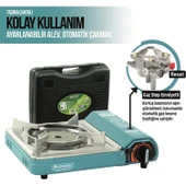 Orcamp Seramik Pro Portatif Ocak + 4 Adet Kartuş Seti - 2