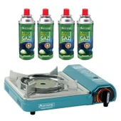 Orcamp Seramik Pro Portatif Ocak + 4 Adet Kartuş Seti - 1