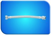 GAMA PASLANMAZ ÇELİK SU BAĞLANTI FLEX HORTUM R-R 3/8 3/8"N 30 CM - 1