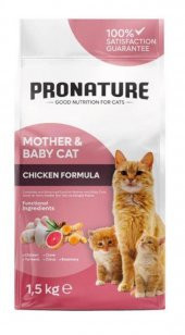 Pronature Mother & Baby Anne ve Bebek Kediler İçin Tavuklu ve Pirinçli Kedi Maması 1,5 kg - 1