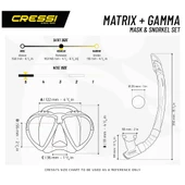 Cressi Matrix Maske Gamma Şnorkel Seti  CLEAR-YELLOW - 2