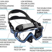 Cressi Liberty Triside Dalış Maskesi  BLACK - BLUE - 4