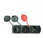 Ne-Ad 3x25A + 1x16A 2 Adet  Kauçuk Grup Priz - 3
