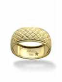 Aynalı Bakla Unisex 8 mm 14 Ayar Altın Alyans Yüzük thumbnail 1