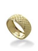 Aynalı Bakla Unisex 8 mm 14 Ayar Altın Alyans Yüzük thumbnail 2