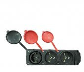 Ne-Ad 3x25A 2 Adet + 1x16A Kauçuk Grup Priz - 3