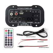 Oto/Motorsiklet/Ev S5 Mini Bass Amfi+Kumanda - 7