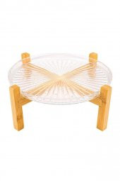 Bambum Fano Ayaklı Sunum Desenli 28 cm B5011 - 1