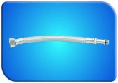 GAMA ÇELİK SU BAĞLANTI BATARYA FLEXİ 70CM 3/8 KISA - 1