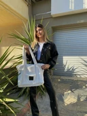 LuLuYen Peluş Çanta 2025 Sonbahar Kış Sezonu Yeni Moda Çok Şık Trend Yumuşacık Omuz Çantası - 3