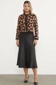 Leopar Desenli Triko Hırka - Siyah thumbnail 3