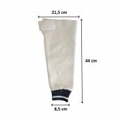 Yüksek Isıya Dayanıklı İş Kolluğu 350°C  - Koruyucu Kolluk -  Komple Muflon Kumaş - Boy: 44 cm - 1