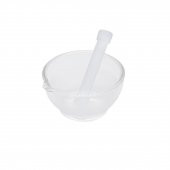 Cam Havan Tokmaklı 90 mm - Havan ve Eli - 1 Set Paket - Isı ve Kimyasala Dayanıklı - 1