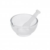 Cam Havan Tokmaklı 120 mm - Havan ve Eli - 1 Set Paket -  Isı ve Kimyasala Dayanıklı - 1