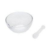 Cam Havan Tokmaklı 180 mm - Havan ve Eli - 1 Set Paket - Isı ve Kimyasala Dayanıklı - 2
