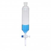 Damlatma Hunisi Silindirik 250ml - Cam Musluklu Huni - Şilif:24/29 - Yüksek Kalite - 1