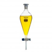 Cam Ayırma Hunisi 60 ml - Teflon Musluklu Tıpalı -  Şilif NS:14/23 - 1