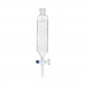 Damlatma Hunisi Silindirik 250ml - Cam Musluklu Huni - Şilif:24/29 - Yüksek Kalite - 2