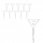 Cam Huni 100mm 10 Adetlik Set  - Kısa Saplı - Yüksek Kalite - 100 Borosilikat Cam thumbnail 1