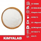Magnezyum Sülfat 1 Kg - CAS No : 10034-99-8 -  1 kg/HDPE Şişe - 2
