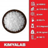 Potasyum Hidroksit 1 Kg - Payet -  CAS No : 1310-58-3  -  1 kg/HDPE Şişe - 2