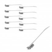 Şişe Erlen Beher Balon Temizleme Fırçası - Gri 10 Adetlik Set thumbnail 1