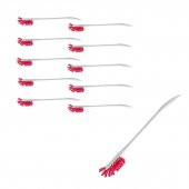 Şişe Erlen Beher Balon Temizleme Fırçası Kırmızı 10 Adetlik Set thumbnail 1