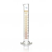 Cam Mezür 100 ml - Dereceli Silindir Sertifikalı - %100 Borosilikat - Altıgen Taban -Taksimat:1.0mL - 1