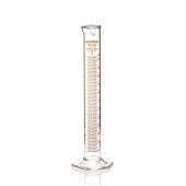 Cam Mezür 250 ml - Dereceli Silindir Sertifikalı - %100 Borosilikat - Altıgen Taban - Taksimat:2.0mL thumbnail 1