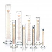 Cam Mezür 50 ml - Dereceli Silindir Sertifikalı - %100 Borosilikat - Altıgen Taban - Taksimat:1.0ml - 3
