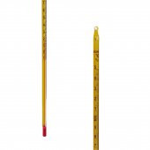 Cam Alkollü Termometre - Kimya Termometresi ( -10 / 150'C ) - Net Gösterge - 75 mm Daldırma Derinliği thumbnail 3