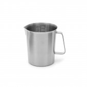Kulplu Paslanmaz Çelik Beher 1000 ml -  Isıya Dayanıklı - 1