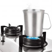Kulplu Paslanmaz Çelik Beher 1000 ml -  Isıya Dayanıklı - 3