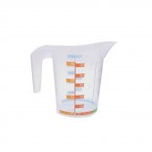 Kulplu Plastik Beher 500 mL - Renkli Ölçekli thumbnail 1