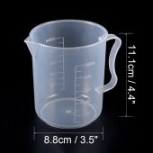 Kulplu Plastik Beher 500 mL - Sıfır Ürün - 2
