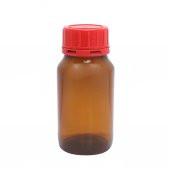 Cam Amber Şişe  500mL - Kırmızı Kapaklı - Sızdırmaz / Hava ve Isı Geçirmez - 1 Adet thumbnail 1