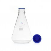 Cam Erlen 1000 ml - Kapaklı - %100 Borosilikat (Isıya ve Kimyasala Dayanıklı Cam) 1 Adet - 2