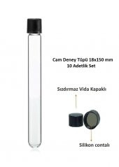 Cam Deney Tüpü 18x150 mm - 10 Adetlik Set - 2