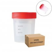 Numune Kabı 100ml Steril - 100 Adetlik Toptan Set - 2