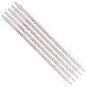 Serolojik Pipet 25 mL - %100 Borosilikat  (Dayanıklı) Cam -  5 Adetlik Set - Taksimat:0.1ml - 1