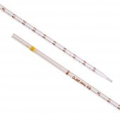 Serolojik Pipet 1 mL - %100 Borosilikat  (Dayanıklı) Cam - 5 Adetlik Set - Taksimat:0.01ml thumbnail 2