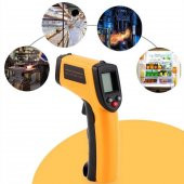 Dijital Kızılötesi IR Termometre -50-400°C - LCD Ekran -  Hızlı ve Hassas Ölçüm  - Kolay Kullanım - 1