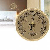 Metal Barometre 90 mm - Analog Basınç Ölçer - Hava Durumu - Kaliteli Şık Tasarım - 2