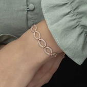 Gümüş Rose Oval Taşlı Bayan Bileklik  SL4184 thumbnail 11