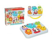 Sevimli Hayvanlar Bultak Oyuncak Eğitici Bebek Oyuncağı 7 Parça puzzle yapboz - 1